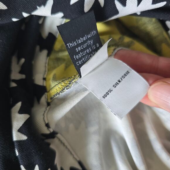 Diane Von Furstenberg Moriko V-neck Silk Mini Dress-12 Faux Wrap Retro Twee - Picture 6 of 8